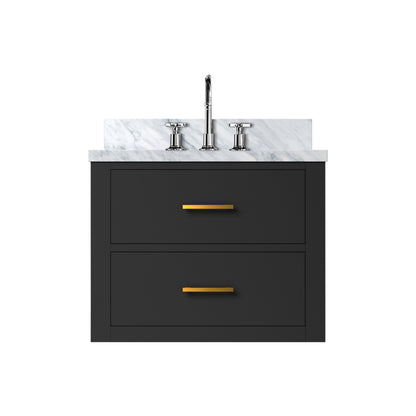 Lexora Castor 24 in. Black Single Sink Bath Vanity