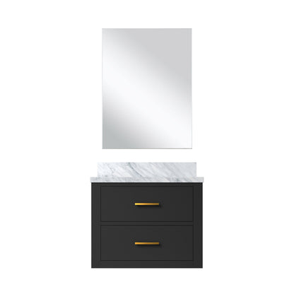 Lexora Castor 24 in. Black Single Sink Bath Vanity