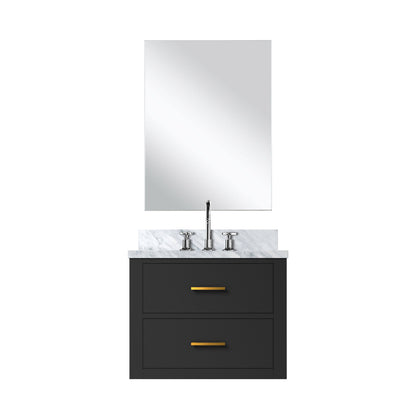 Lexora Castor 24 in. Black Single Sink Bath Vanity