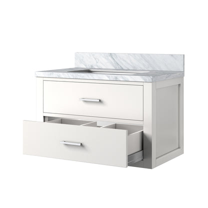 Lexora Castor 30 in. White Single Sink Bath Vanity