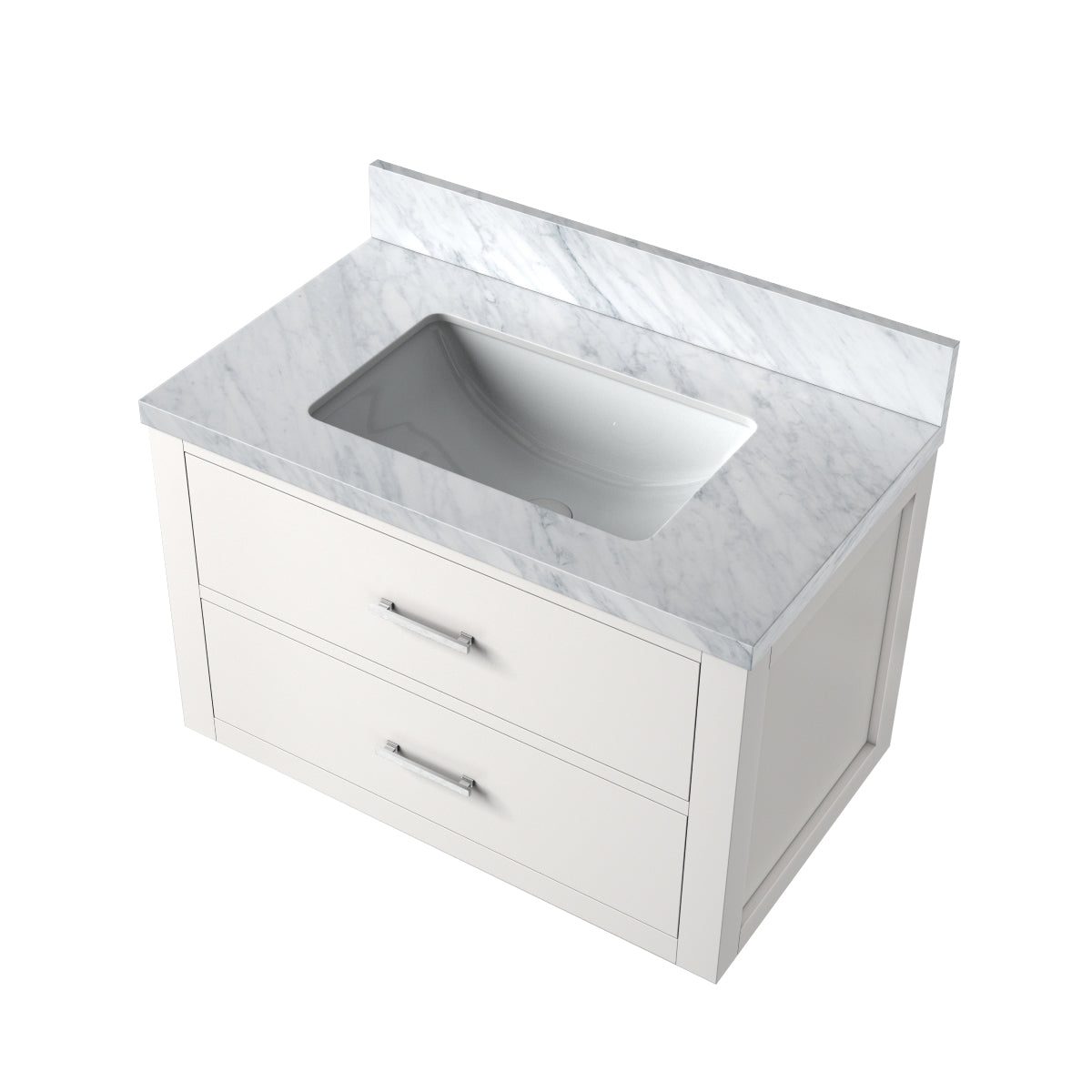 Lexora Castor 30 in. White Single Sink Bath Vanity