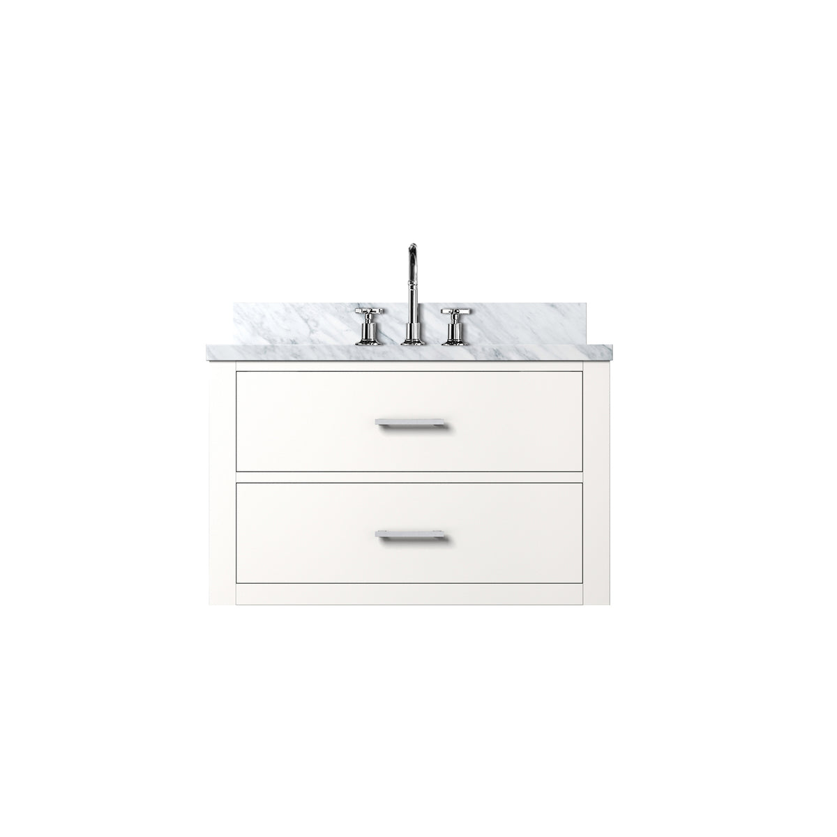 Lexora Castor 30 in. White Single Sink Bath Vanity