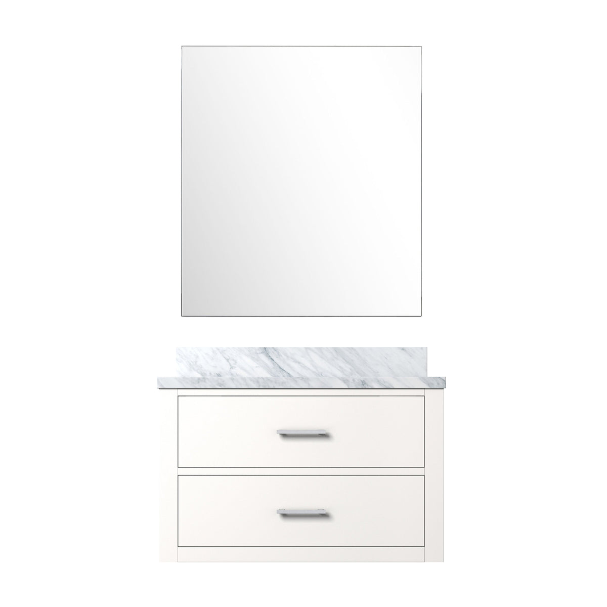 Lexora Castor 30 in. White Single Sink Bath Vanity
