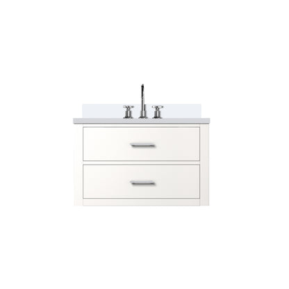 Lexora Castor 30 in. White Single Sink Bath Vanity