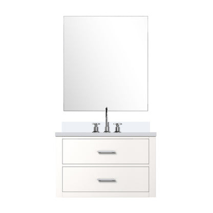 Lexora Castor 30 in. White Single Sink Bath Vanity