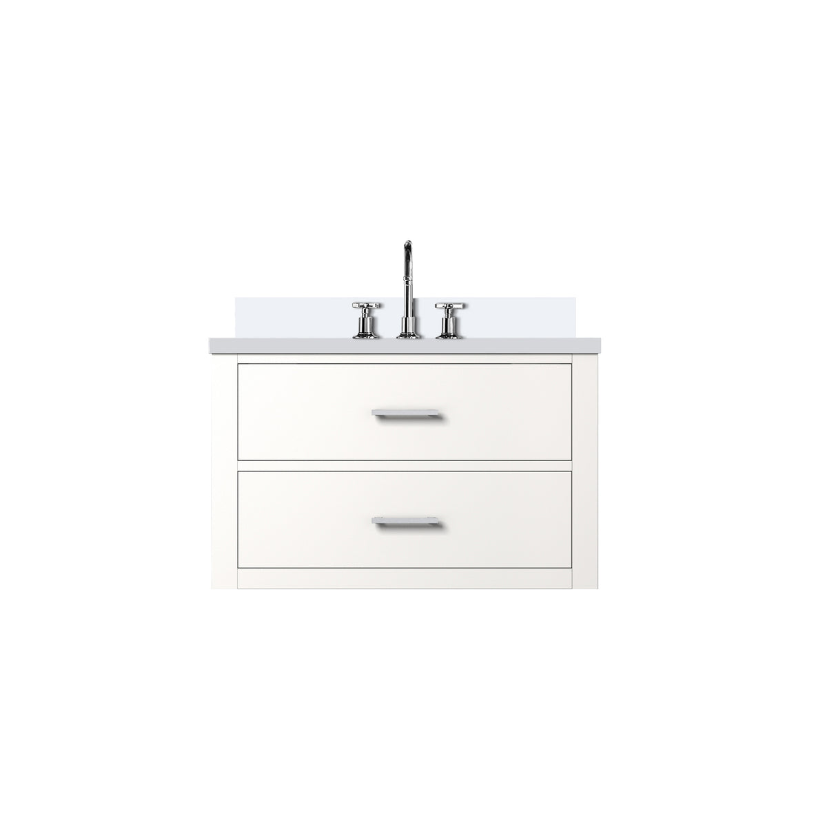 Lexora Castor 30 in. White Single Sink Bath Vanity
