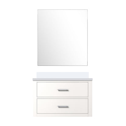 Lexora Castor 30 in. White Single Sink Bath Vanity