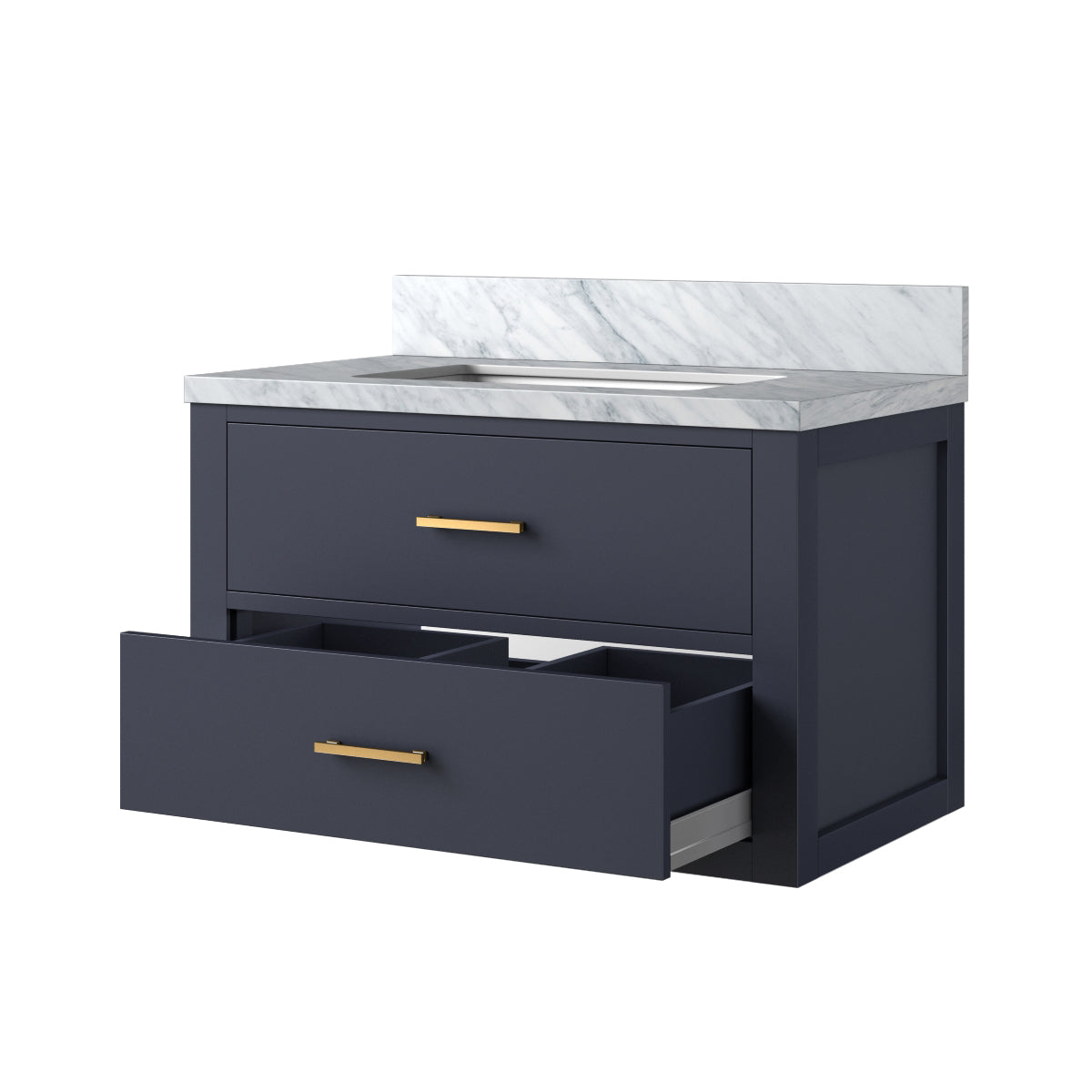 Lexora Castor 30 in. Blue Single Sink Bath Vanity