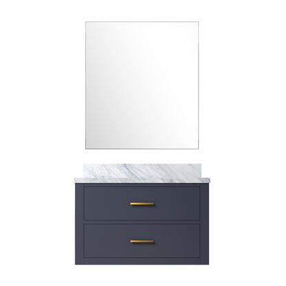 Lexora Castor 30 in. Blue Single Sink Bath Vanity