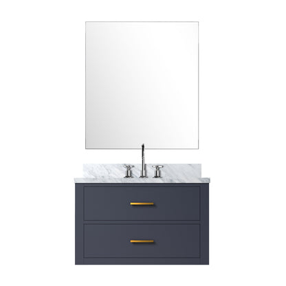 Lexora Castor 30 in. Blue Single Sink Bath Vanity
