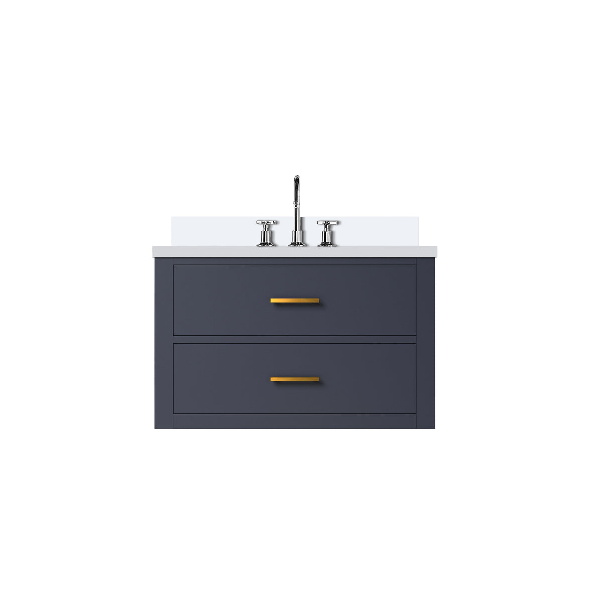 Lexora Castor 30 in. Blue Single Sink Bath Vanity