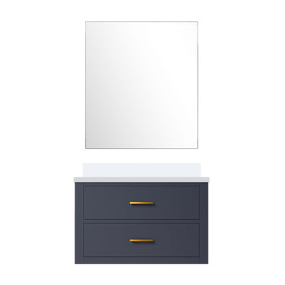 Lexora Castor 30 in. Blue Single Sink Bath Vanity