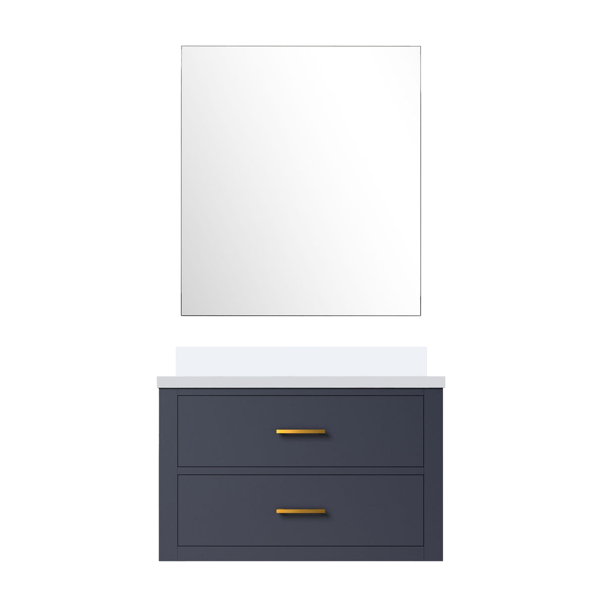 Lexora Castor 30 in. Blue Single Sink Bath Vanity