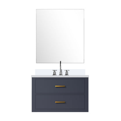 Lexora Castor 30 in. Blue Single Sink Bath Vanity