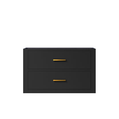 Lexora Castor 30 in. Black Single Sink Bath Vanity