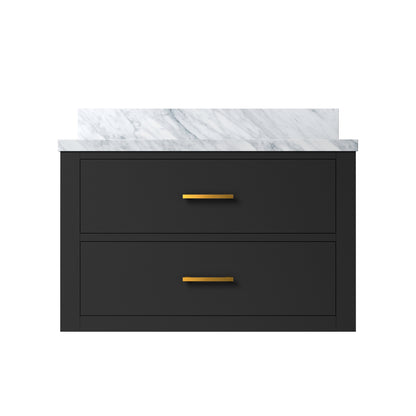 Lexora Castor 30 in. Black Single Sink Bath Vanity