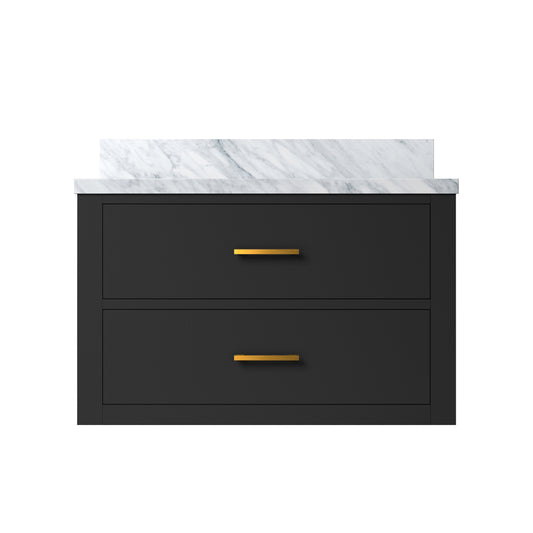 Lexora Castor 30 in. Black Single Sink Bath Vanity
