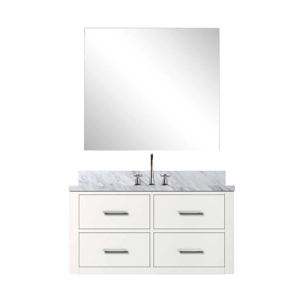Lexora Castor 36 in. White Single Sink Bath Vanity