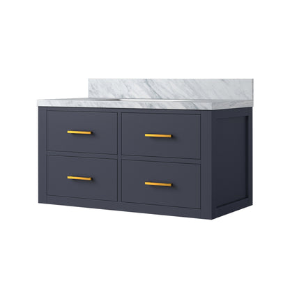 Lexora Castor 36 in. Blue Single Sink Bath Vanity