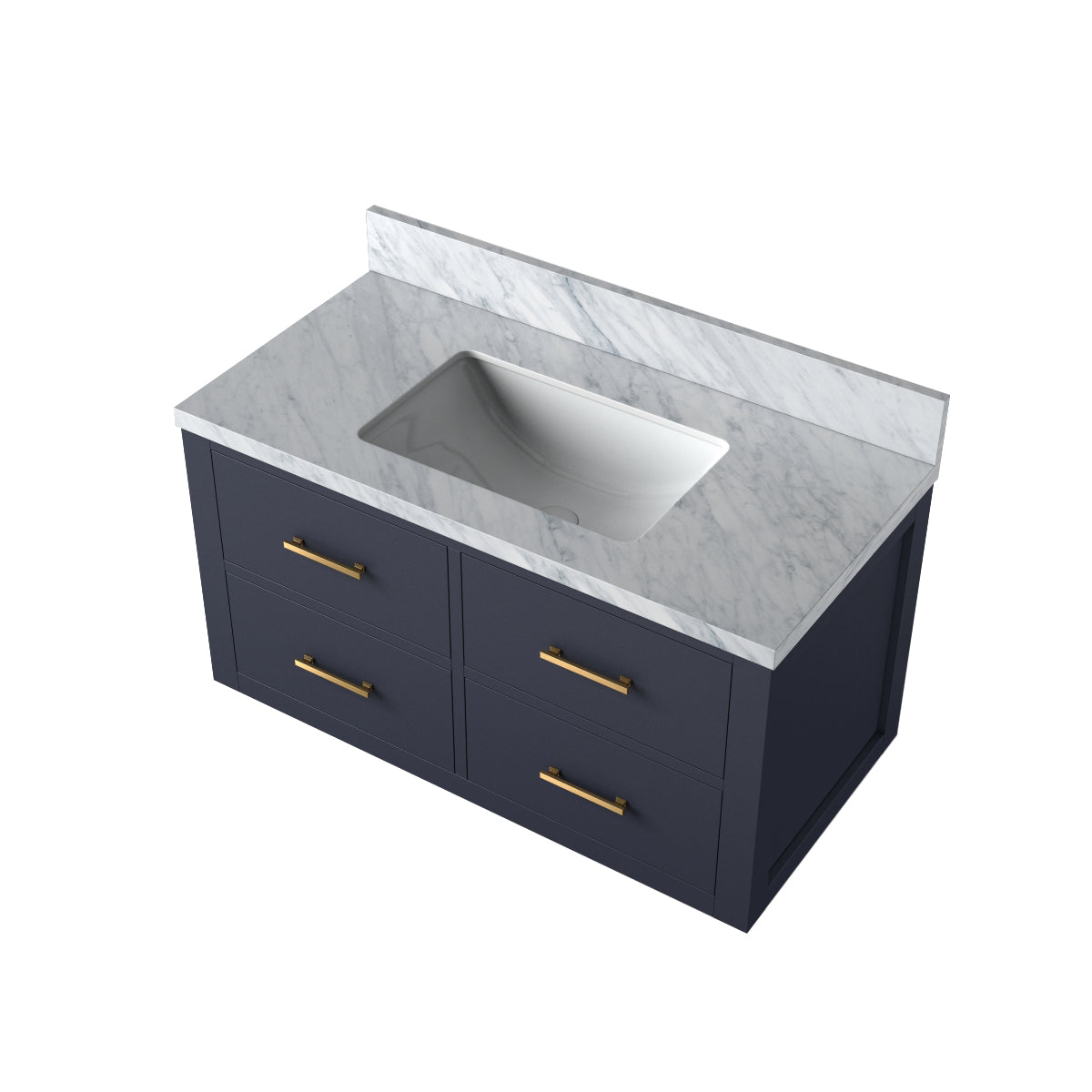 Lexora Castor 36 in. Blue Single Sink Bath Vanity