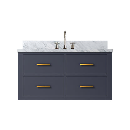 Lexora Castor 36 in. Blue Single Sink Bath Vanity