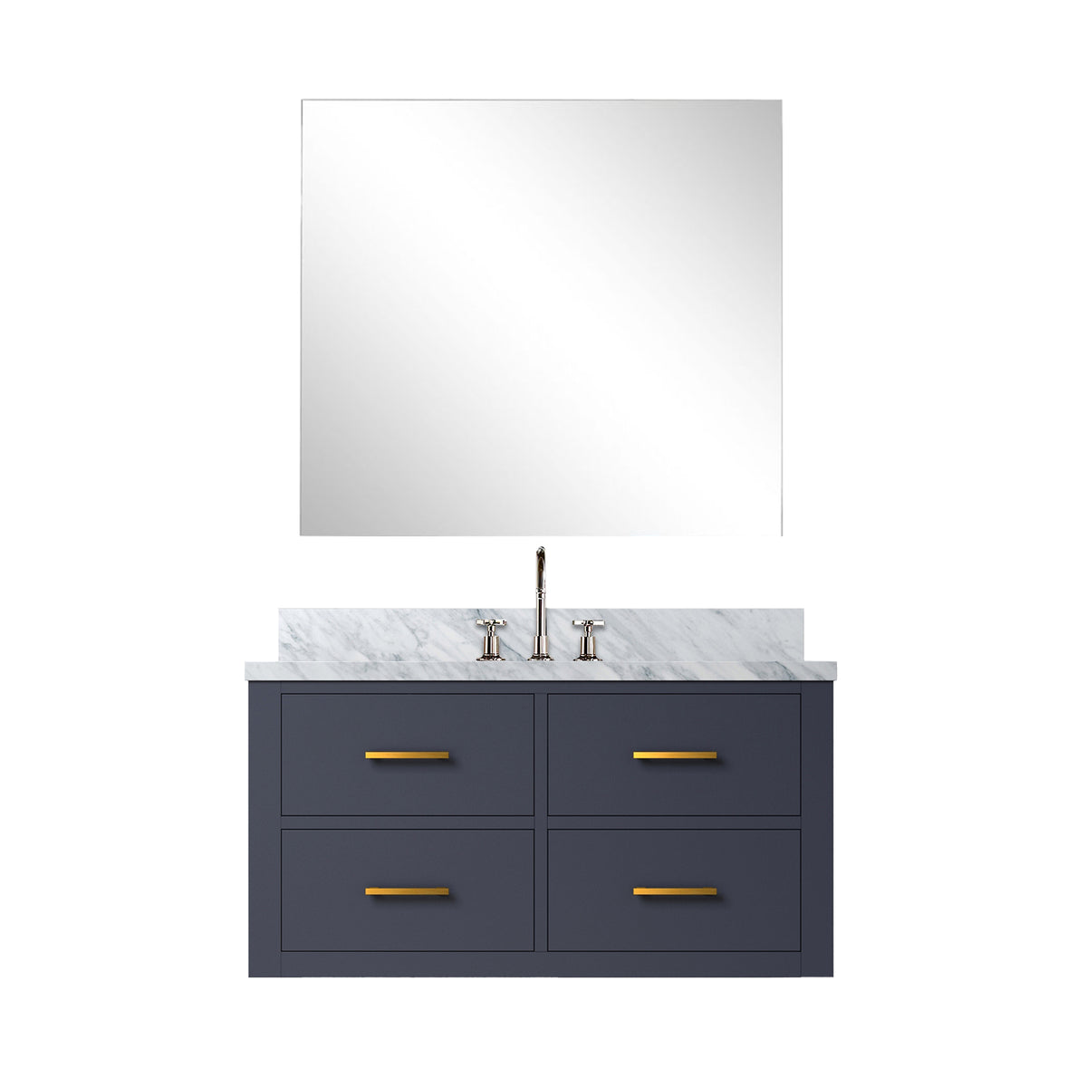 Lexora Castor 36 in. Blue Single Sink Bath Vanity