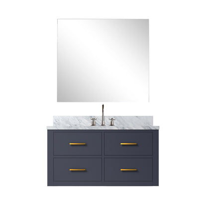 Lexora Castor 36 in. Blue Single Sink Bath Vanity