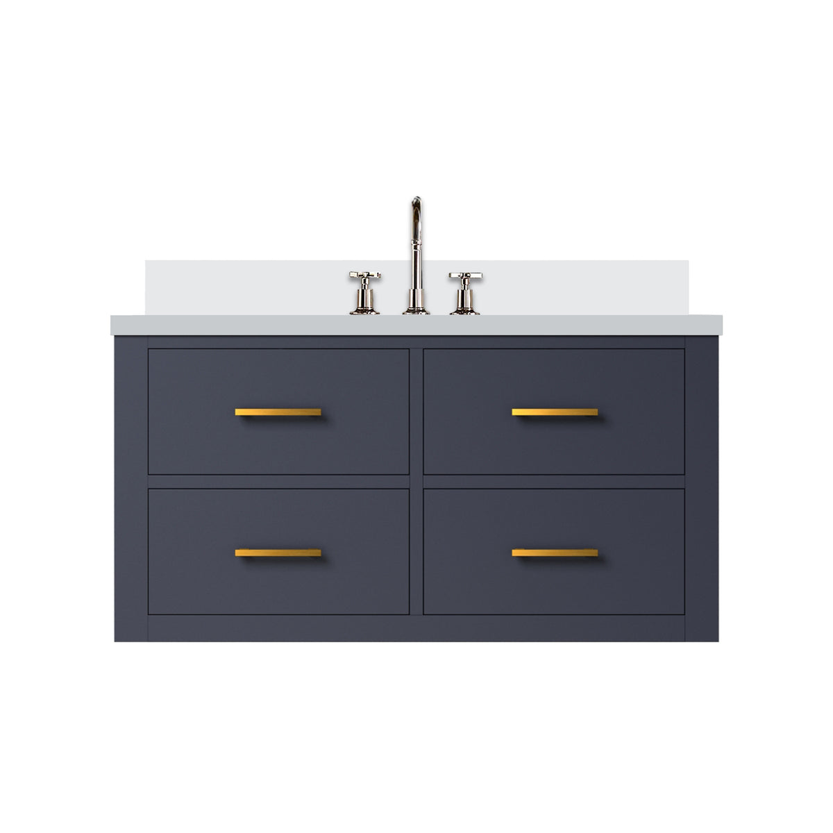 Lexora Castor 36 in. Blue Single Sink Bath Vanity