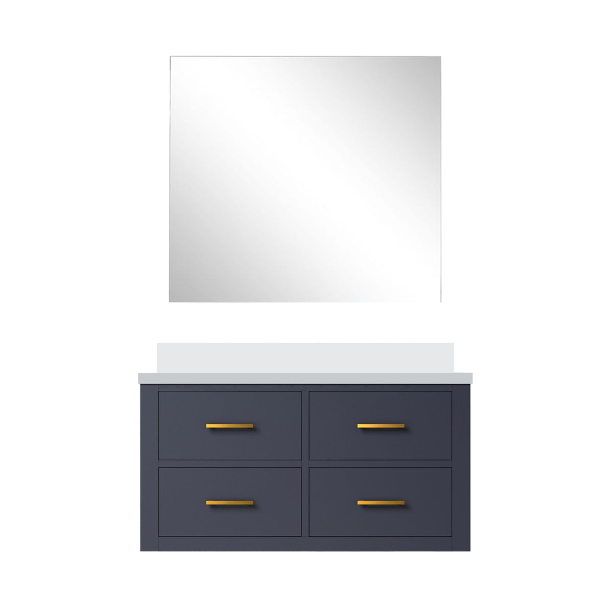 Lexora Castor 36 in. Blue Single Sink Bath Vanity