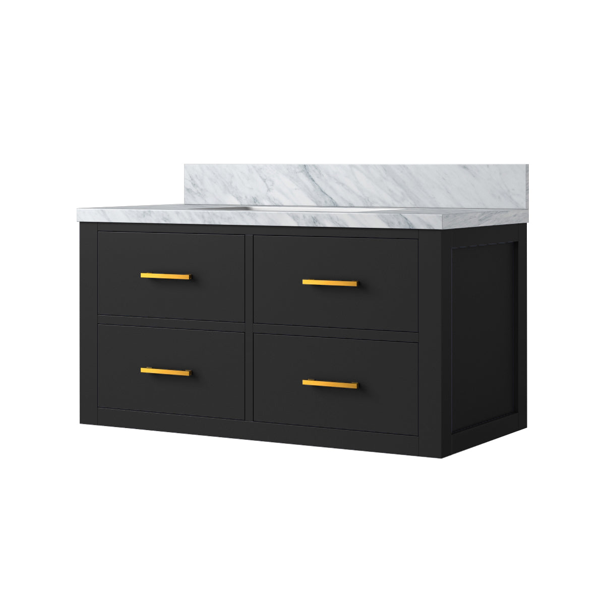 Lexora Castor 36 in. Black Single Sink Bath Vanity