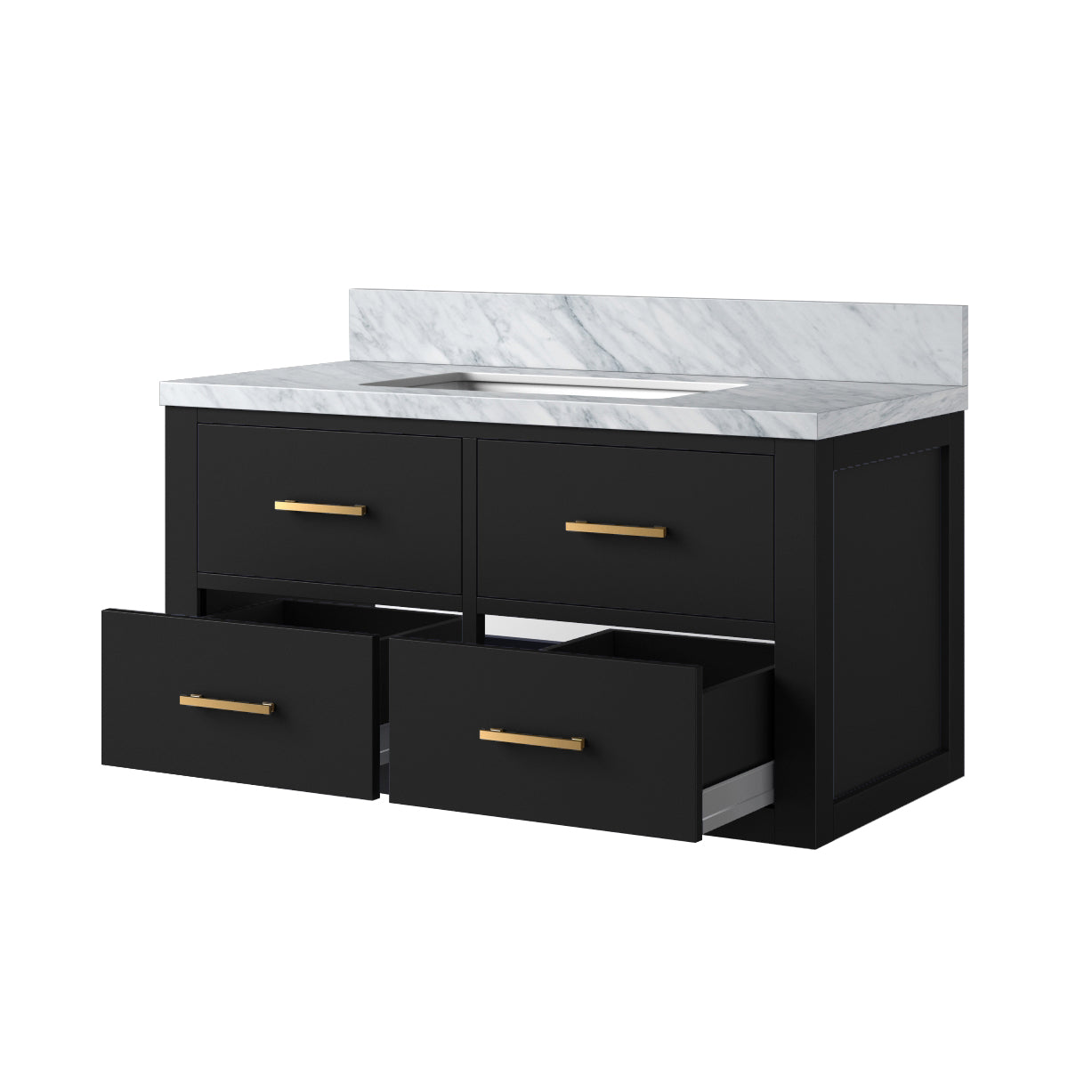Lexora Castor 36 in. Black Single Sink Bath Vanity