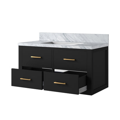 Lexora Castor 36 in. Black Single Sink Bath Vanity