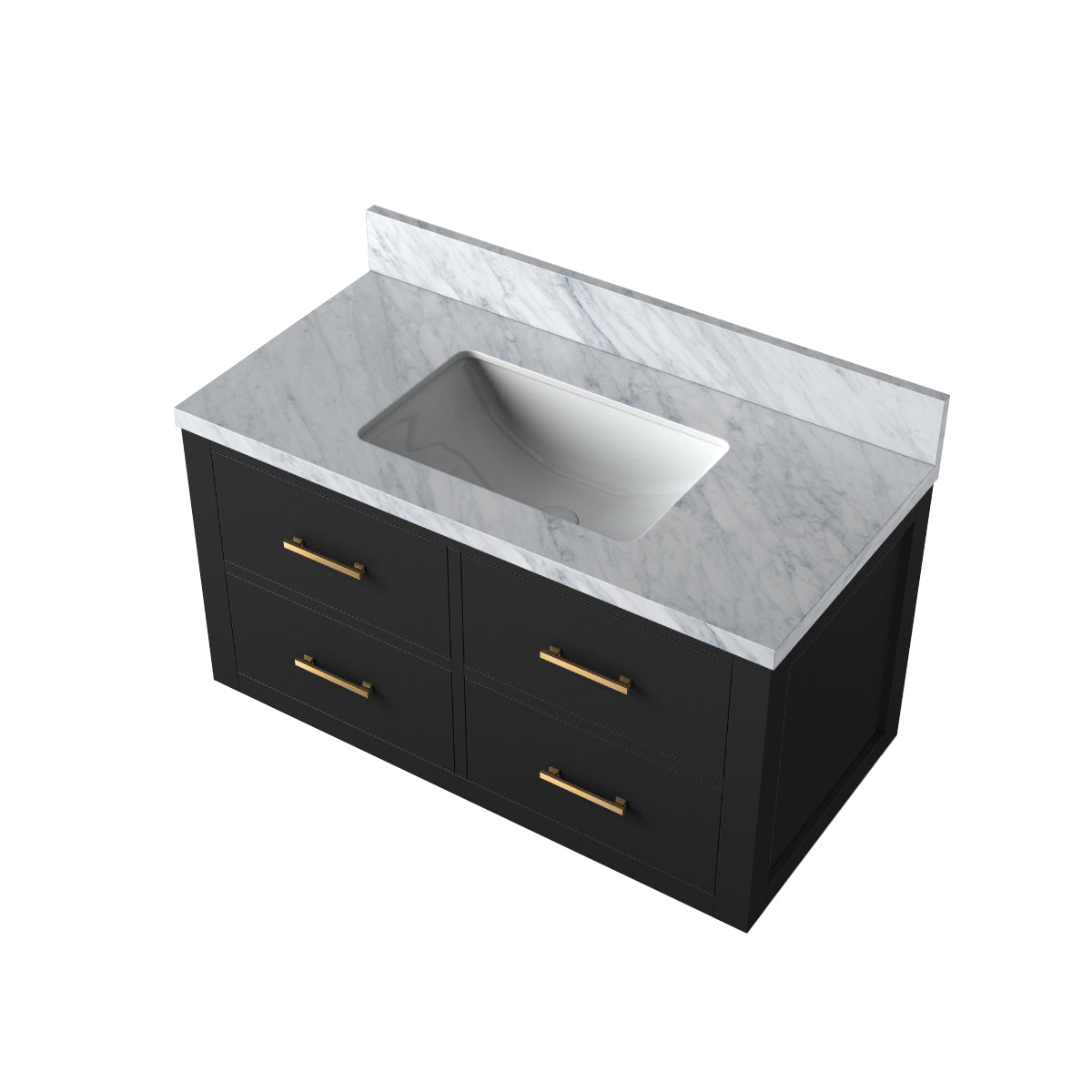 Lexora Castor 36 in. Black Single Sink Bath Vanity