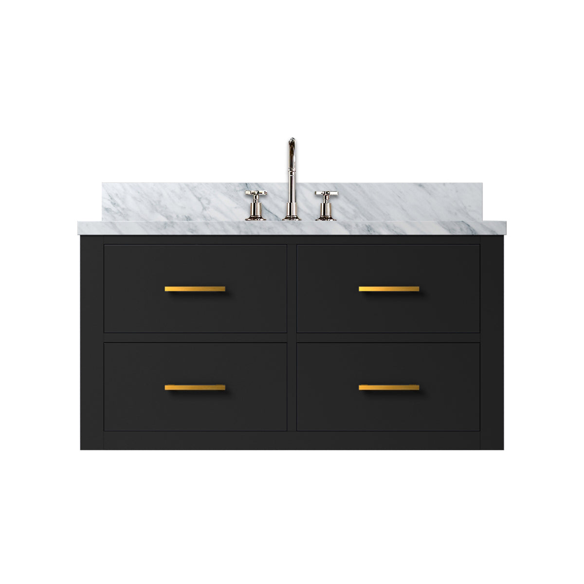Lexora Castor 36 in. Black Single Sink Bath Vanity