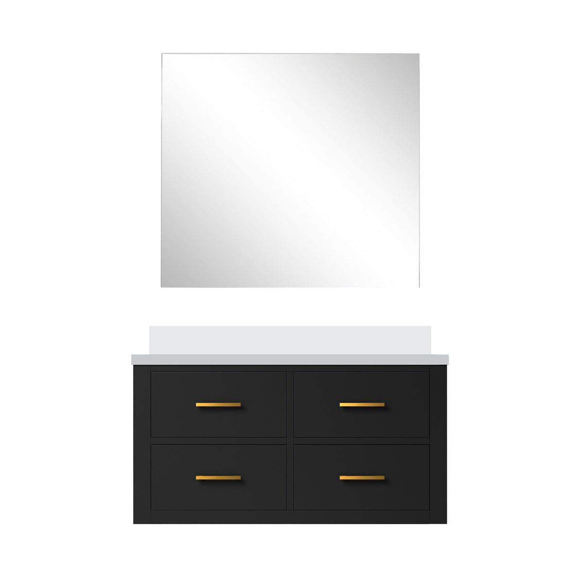 Lexora Castor 36 in. Black Single Sink Bath Vanity