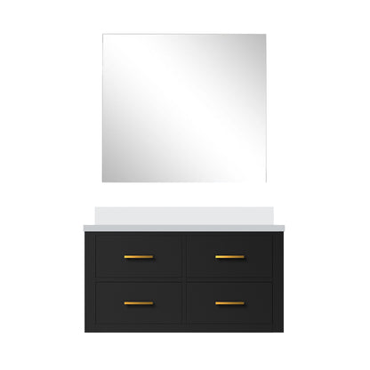 Lexora Castor 36 in. Black Single Sink Bath Vanity