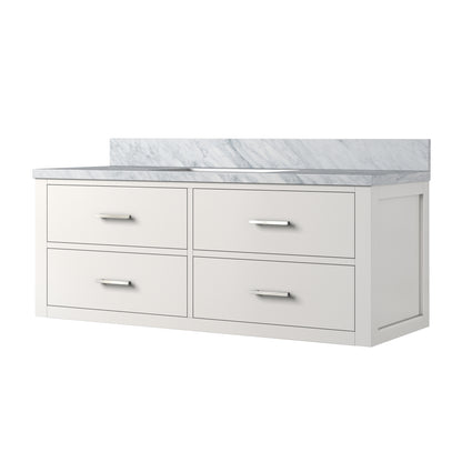 Lexora Castor 48 in. White Single Sink Bath Vanity