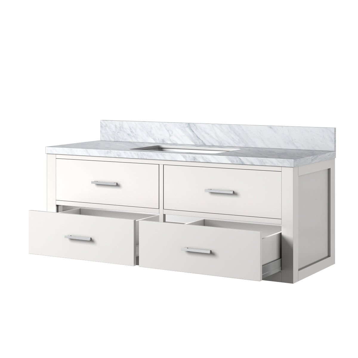 Lexora Castor 48 in. White Single Sink Bath Vanity