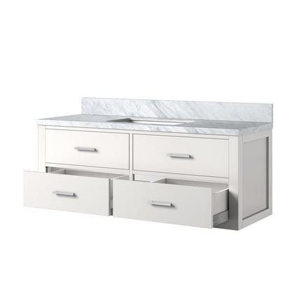 Lexora Castor 48 in. White Single Sink Bath Vanity
