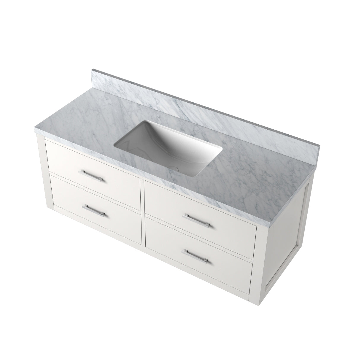 Lexora Castor 48 in. White Single Sink Bath Vanity