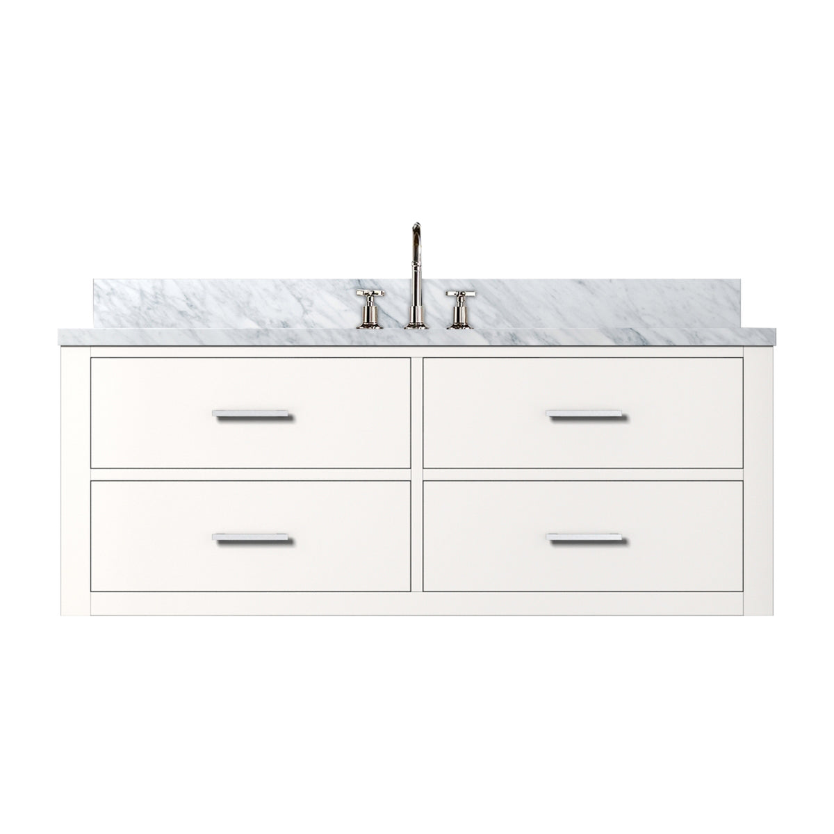 Lexora Castor 48 in. White Single Sink Bath Vanity