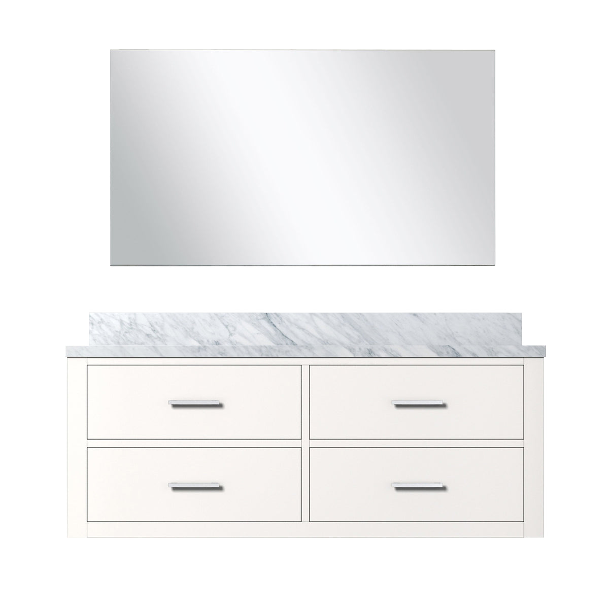 Lexora Castor 48 in. White Single Sink Bath Vanity