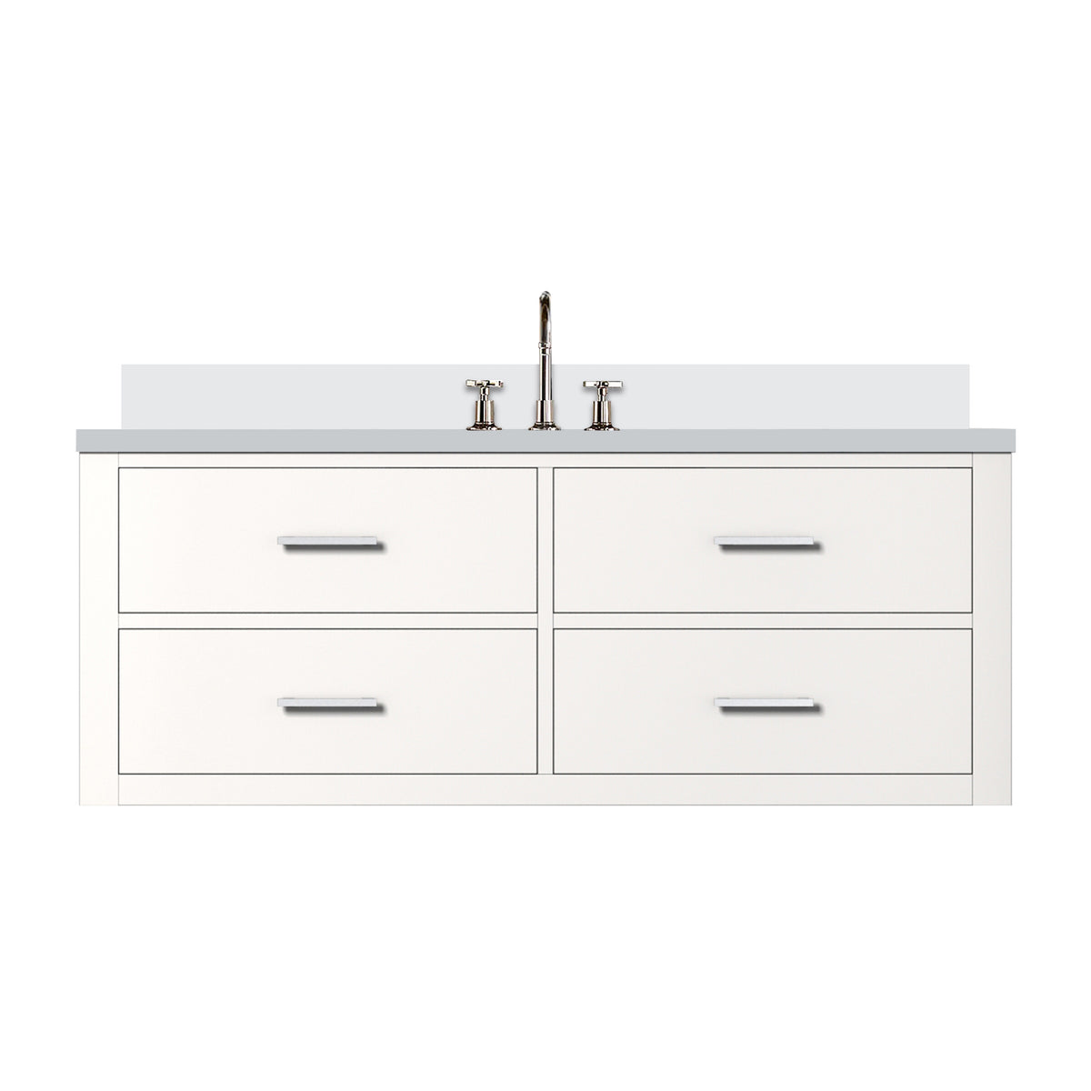 Lexora Castor 48 in. White Single Sink Bath Vanity
