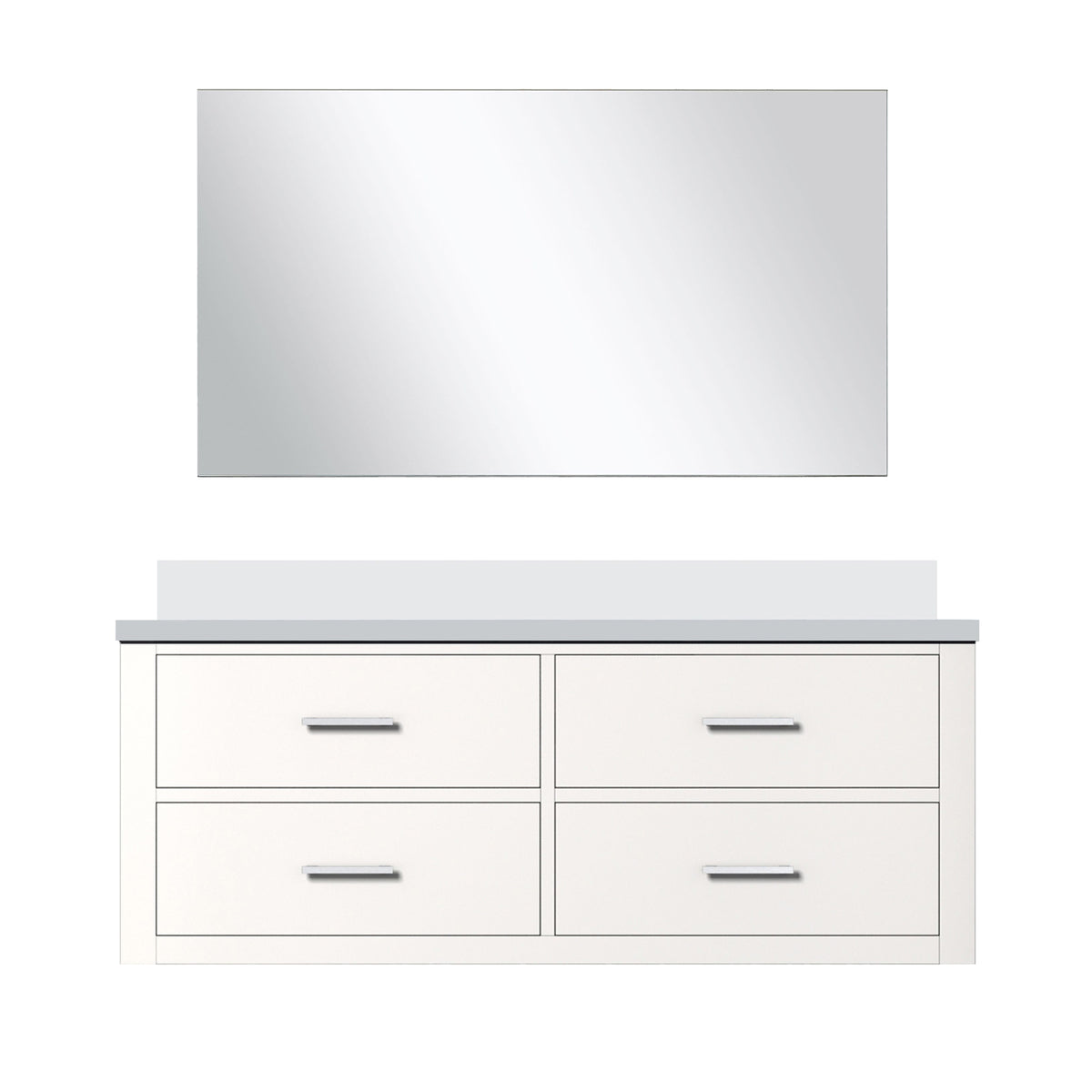 Lexora Castor 48 in. White Single Sink Bath Vanity
