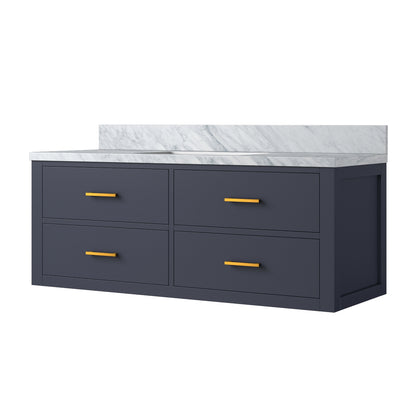 Lexora Castor 48 in. Blue Single Sink Bath Vanity