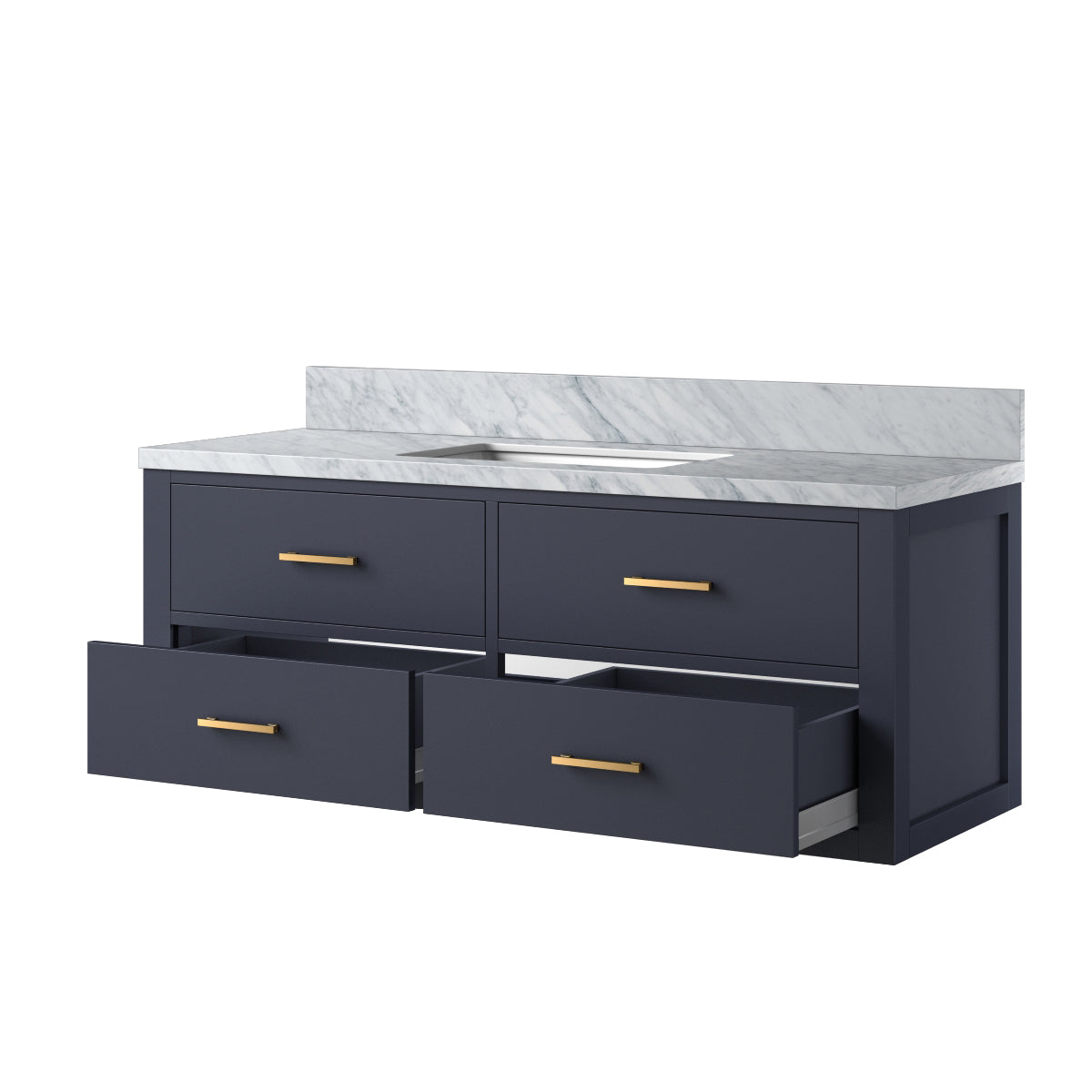 Lexora Castor 48 in. Blue Single Sink Bath Vanity