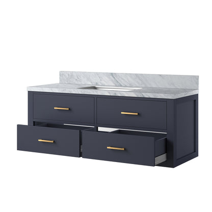 Lexora Castor 48 in. Blue Single Sink Bath Vanity