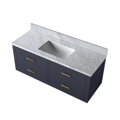 Lexora Castor 48 in. Blue Single Sink Bath Vanity
