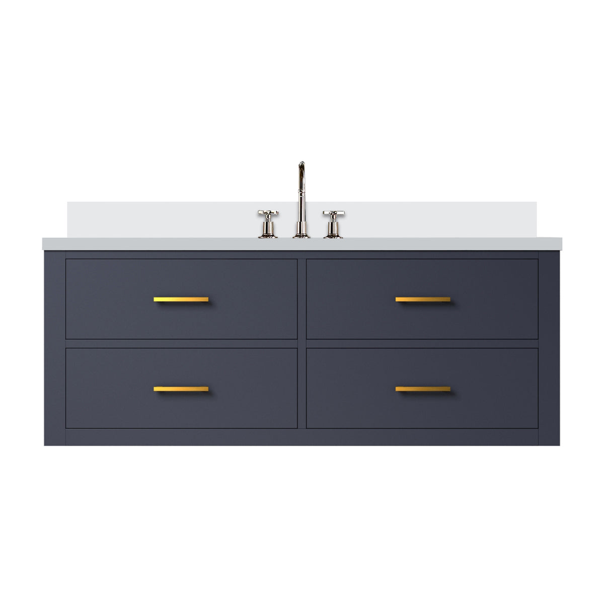 Lexora Castor 48 in. Blue Single Sink Bath Vanity