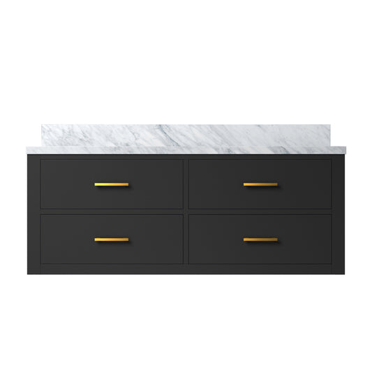 Lexora Castor 48 in. Black Single Sink Bath Vanity